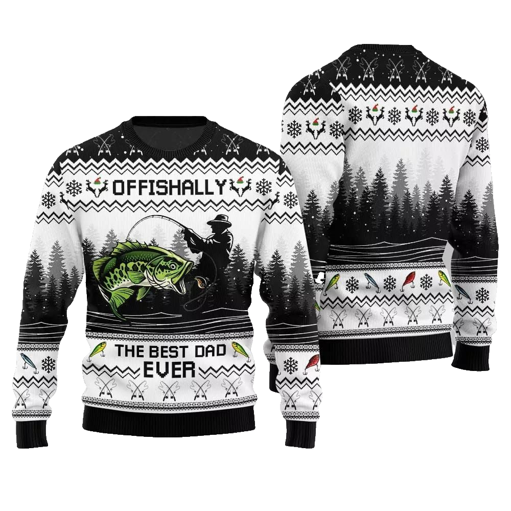 The Best Dad Ever Ugly Sweater Christmas 2026 - Moonbestprint