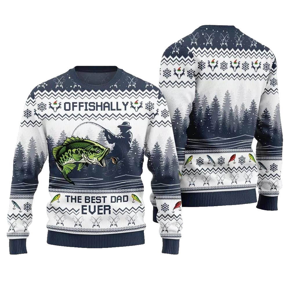 The Best Dad Ever Ugly Sweater Christmas 2026 - Moonbestprint