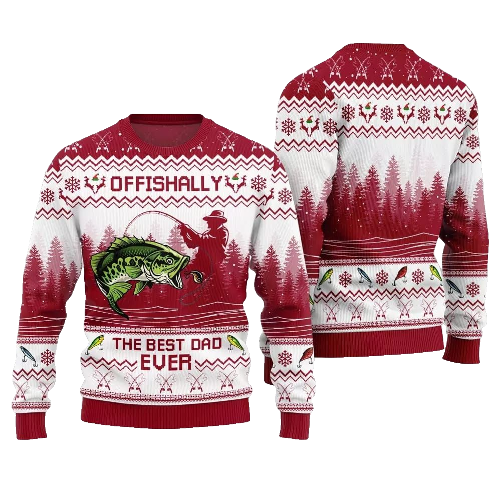 The Best Dad Ever Ugly Sweater Christmas 2026 - Moonbestprint