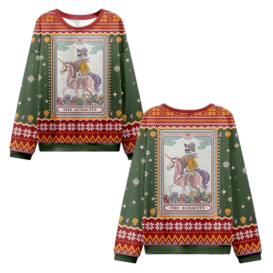 The Audacity Tarot Card Ugly Christmas Sweater - Moonbestprint