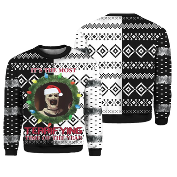 Terrifier It's The Most Terrifying Time Of The Year Ugly Christmas Sweater - Moonbestprint