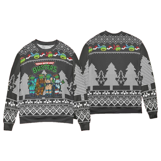Teenage Mutant Ninja Turtles Ghostbusters Ugly Christmas Sweater – Moonbestprint