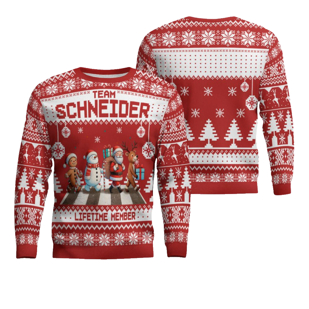 Team Schneider Lifetime Member Ugly Christmas Sweater – Moonbestprint