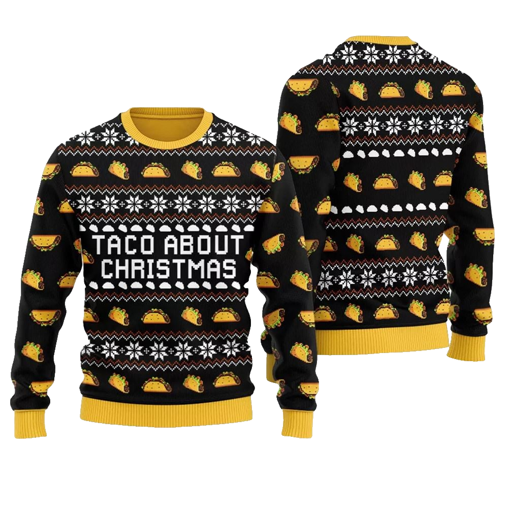 Taco About Christmas Ugly Christmas Sweater - Moonbestprint