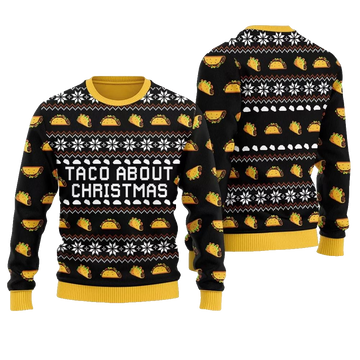 Taco About Christmas Ugly Christmas Sweater - Moonbestprint