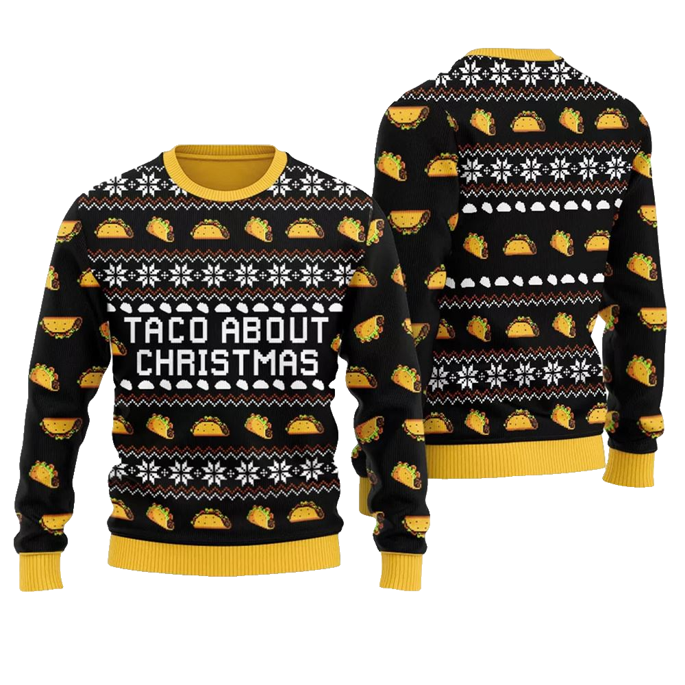 Taco About Christmas Ugly Christmas Sweater - Moonbestprint