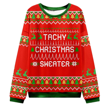 Tachy Christmas Sweater Nurse Ugly Christmas Sweater - Moonbestprint