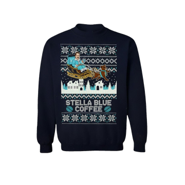 Stuart Feiner Stella Blue Coffee Christmas Ugly Sweater - Moonbestprint