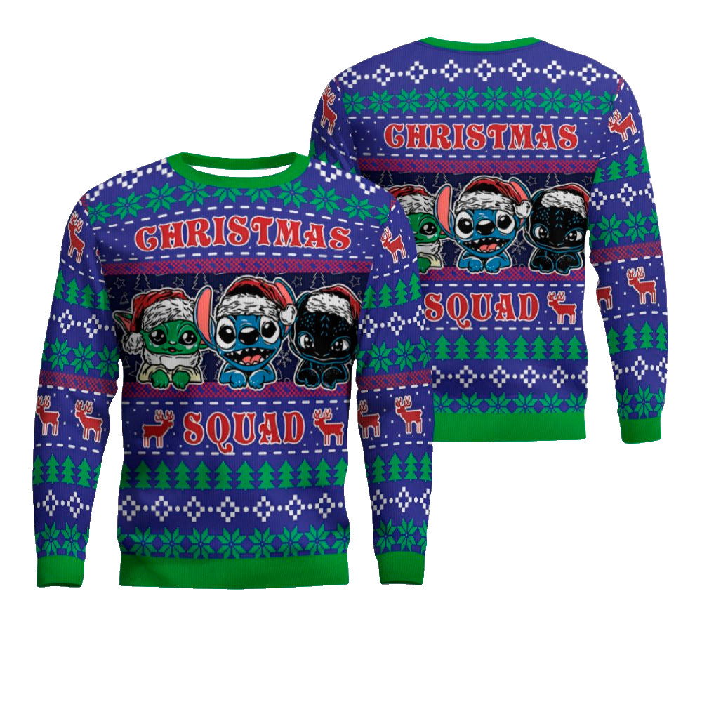 Stitch Christmas Squad Ugly Christmas Sweater 2025 – Moonbestprint