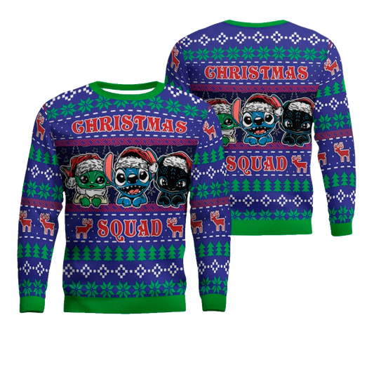 Stitch Christmas Squad Ugly Christmas Sweater 2025 – Moonbestprint