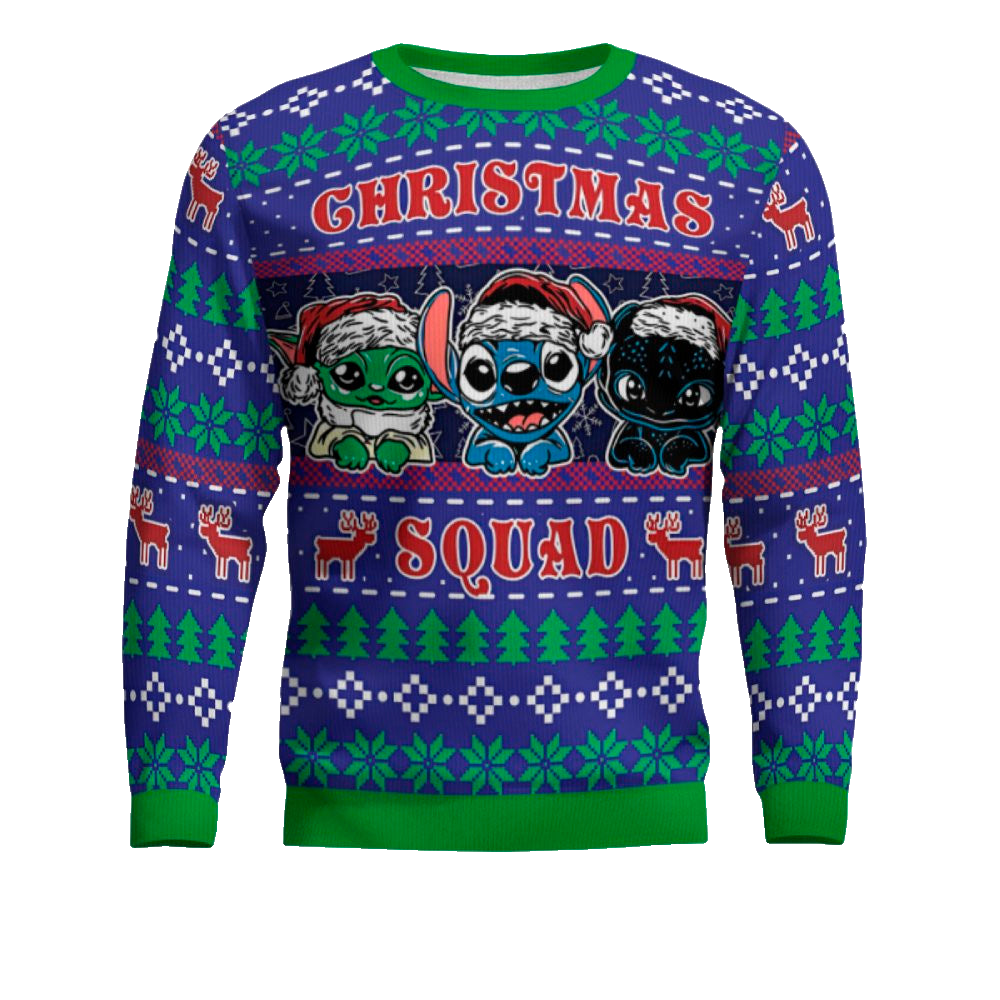 Stitch Christmas Squad Ugly Christmas Sweater 2025 – Moonbestprint