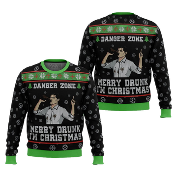 Sterling Archer Black Merry Drunk Im Ugly Christmas Sweater – Moonbestprint