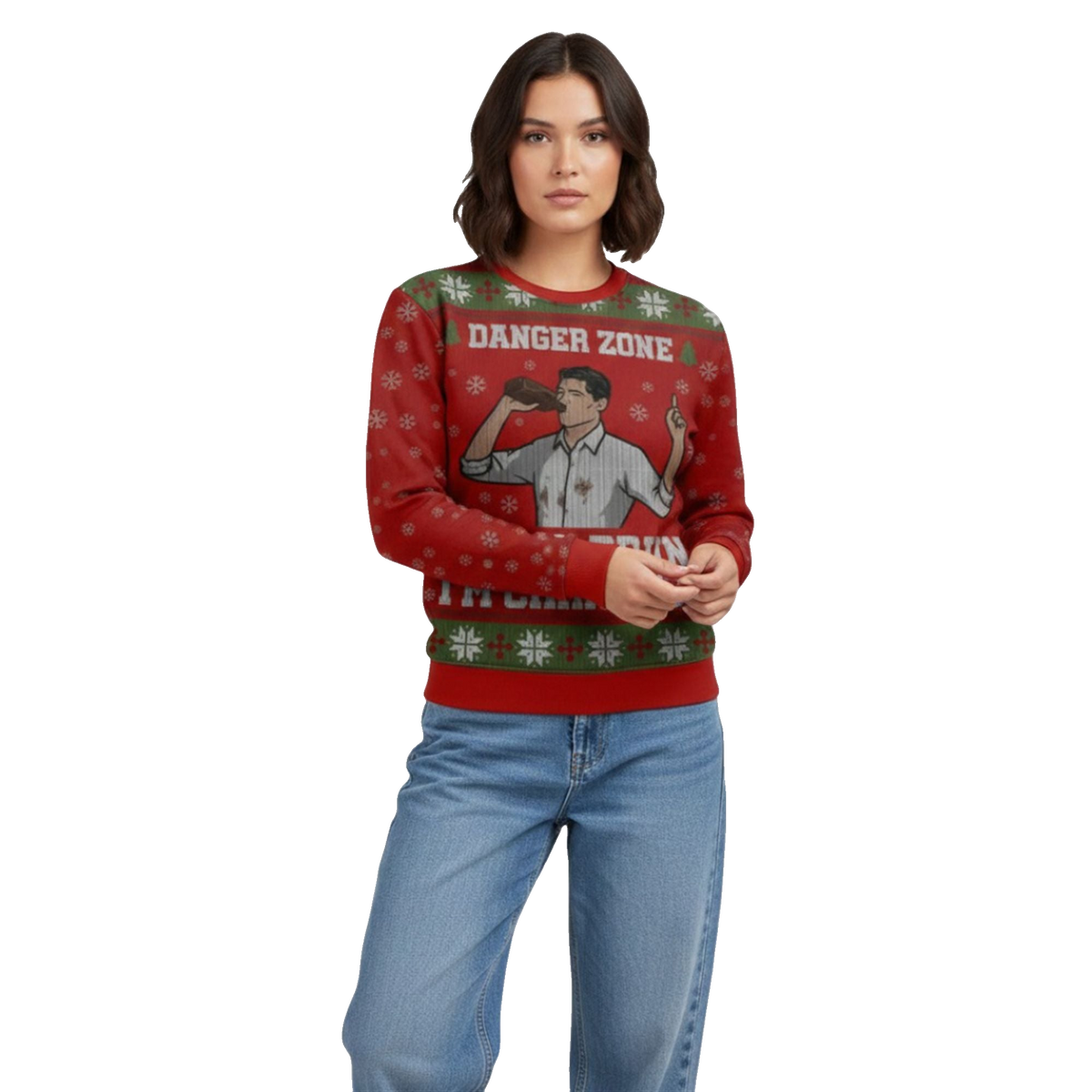 Sterling Archer Merry Drunk I'm Christmas Ugly Sweater - Moonbestprint