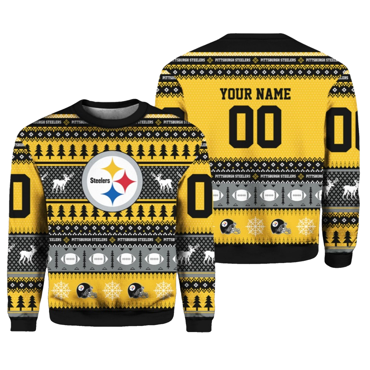 Steelers Football 2026 Ugly Christmas Sweater - Moonbestprint