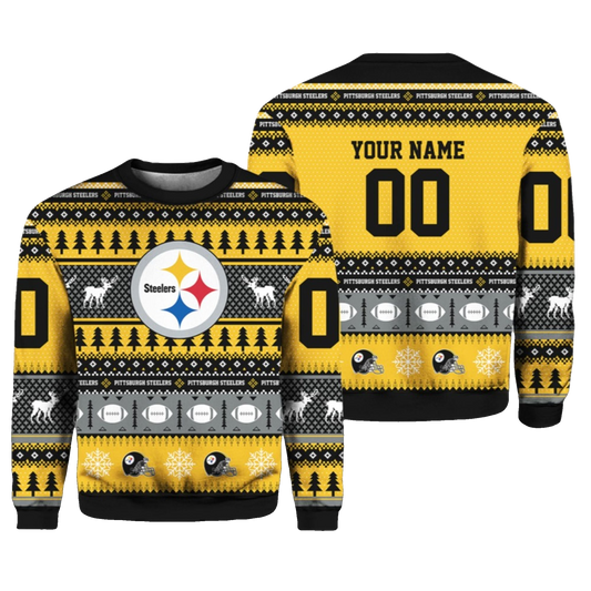 Steelers Football 2026 Ugly Christmas Sweater - Moonbestprint