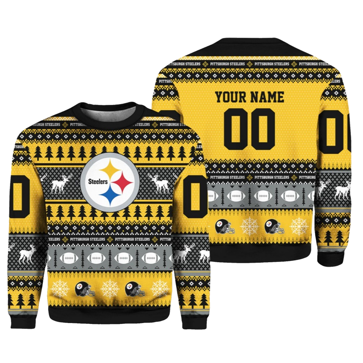 Steelers Football 2026 Ugly Christmas Sweater - Moonbestprint
