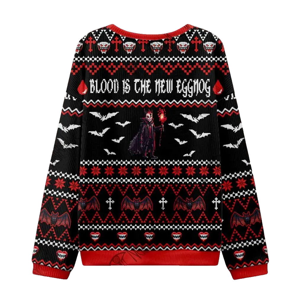 Stay Out Of The Light Blood Ugly Sweater 2026 Christmas - Moonbestprint