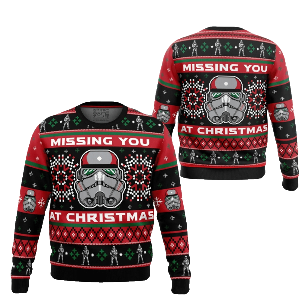 Star Wars Stormtrooper Missing You At Christmas Ugly Christmas Sweater 2025 – Moonbestprint