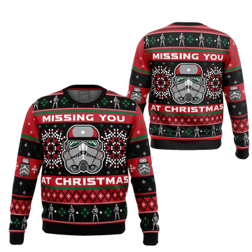 Star Wars Stormtrooper Missing You At Christmas Ugly Christmas Sweater 2025 – Moonbestprint