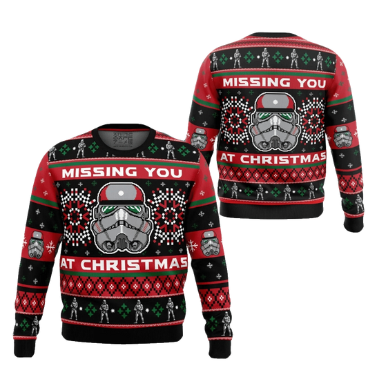 Star Wars Stormtrooper Missing You At Christmas Ugly Christmas Sweater 2025 – Moonbestprint