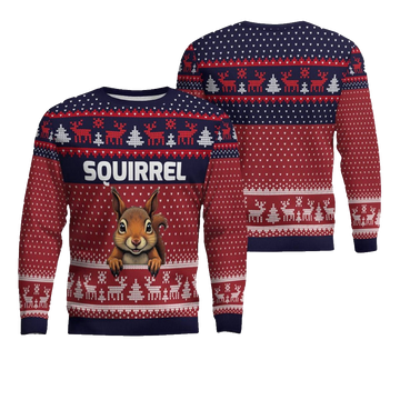 Squirrel Ugly Christmas Sweater - Moonbestprint