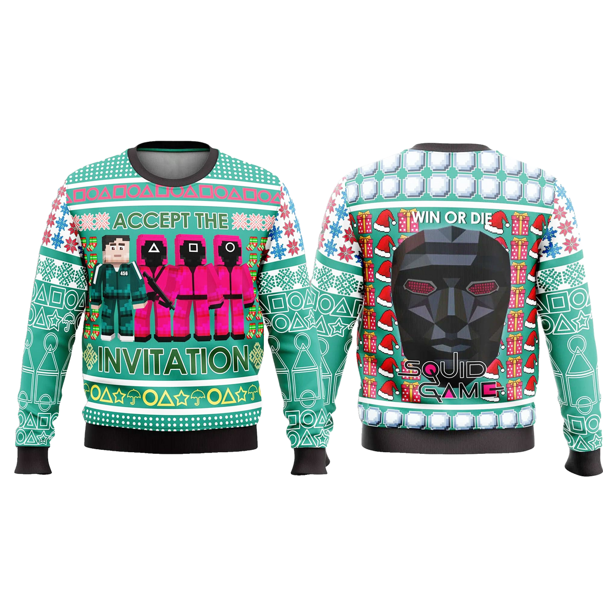 Squid Game Accept The Invitation Ugly Christmas Sweater 2025 – Moonbestprint