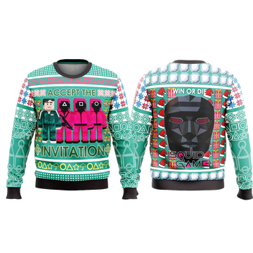 Squid Game Accept The Invitation Ugly Christmas Sweater 2025 – Moonbestprint