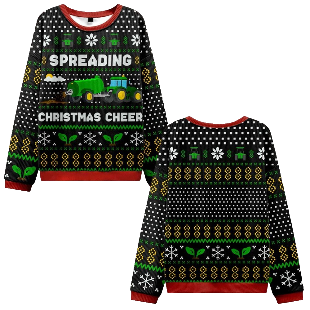 Spreading Christmas Cheer Ugly Sweater 2026 Christmas - Moonbestprint