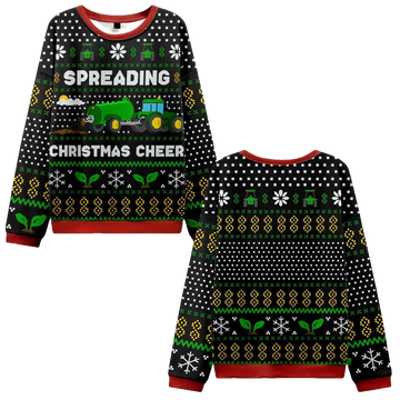 Spreading Christmas Cheer Ugly Sweater 2026 Christmas - Moonbestprint