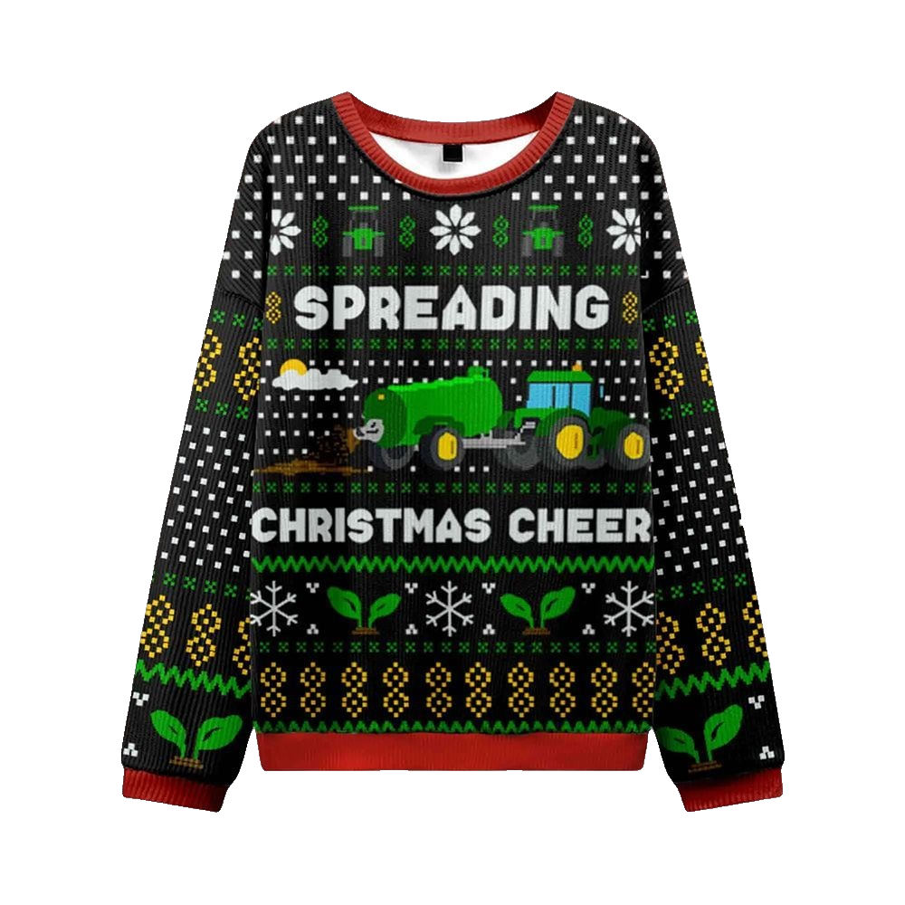 Spreading Christmas Cheer Ugly Sweater 2026 Christmas - Moonbestprint