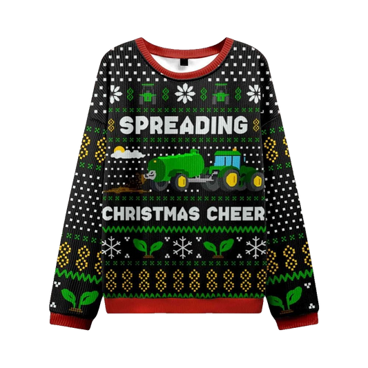 Spreading Christmas Cheer Ugly Sweater 2026 Christmas - Moonbestprint