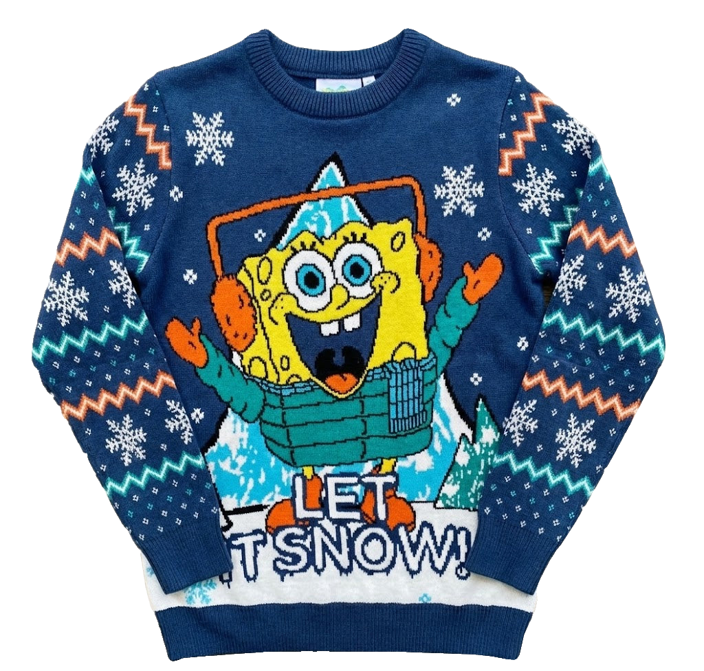 SpongeBob SquarePants Let It Snow! Ugly Sweater – Moonbestprint
