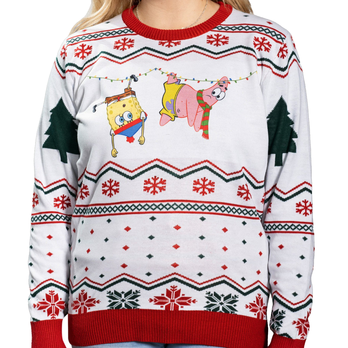 SpongeBob and Patrick Hanging Ugly Christmas Sweater – Moonbestprint