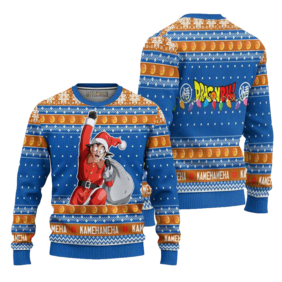 Son Goku Dragon Ball Anime Ugly Christmas Sweater – Moonbestprint