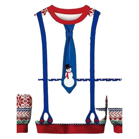 Snowman Tie Ugly Christmas Sweater – Moonbestprint