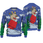Snoopy Woodstock In Red Baron Gear Ugly Christmas Sweater 2025 – Moonbestprint