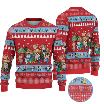 Snoopy Christmas Coffee Cups Ugly Christmas Sweater 2025 – Moonbestprint