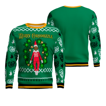Snoop on the Stoop Merry Chrismizzle Christmas Sweater Green – Moonbestprint