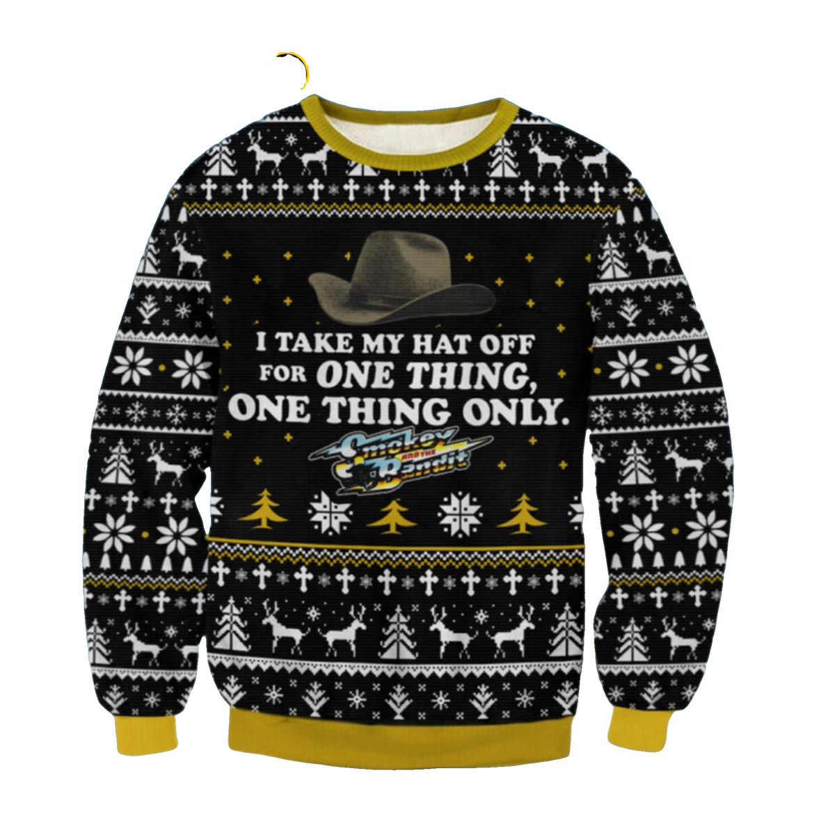 Smokey and The Bandit Action Comedy Trucking Movie Hat Adult Ugly Sweater - Moonbestprint