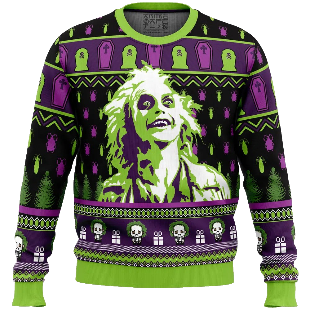 Smile Beetlejuice Ugly Christmas Sweater – Moonbestprint
