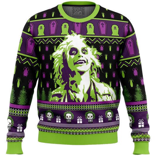 Smile Beetlejuice Ugly Christmas Sweater – Moonbestprint