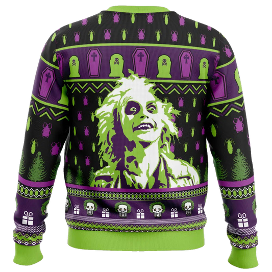 Smile Beetlejuice Ugly Christmas Sweater – Moonbestprint