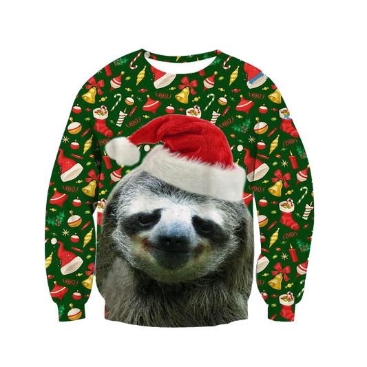Sloth Xmas Ugly Christmas Sweater - Moonbestprint