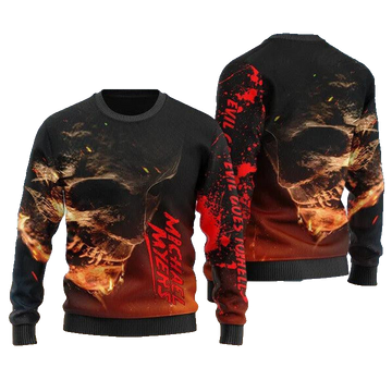 Skull Michael Myers Sweater Halloween Ugly Sweater – Moonbestprint
