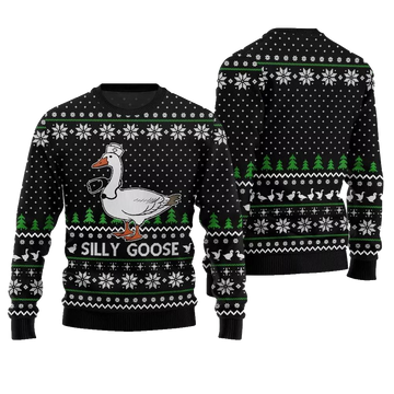 Silly Goose Nurse Ugly Christmas Sweater - Moonbestprint