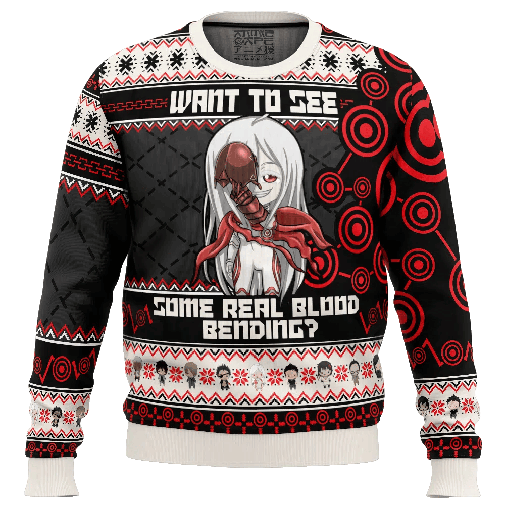 Shiro Blood Bending Deadman Wonderland Ugly Christmas Sweater – Moonbestprint