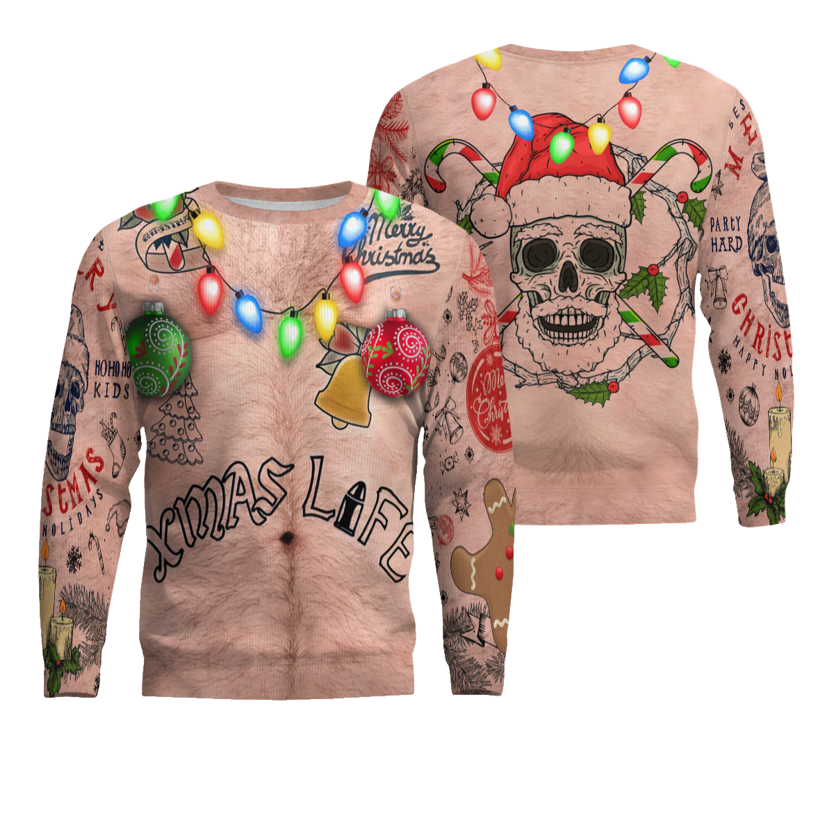 Sexy Xmas Life Tattoo Ugly Christmas Sweater – Moonbestprint