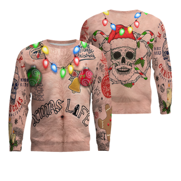 Sexy Xmas Life Tattoo Ugly Christmas Sweater – Moonbestprint
