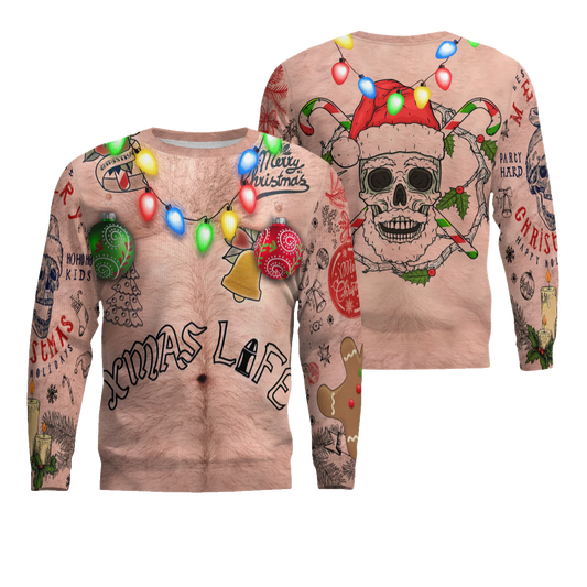 Sexy Xmas Life Tattoo Ugly Christmas Sweater – Moonbestprint