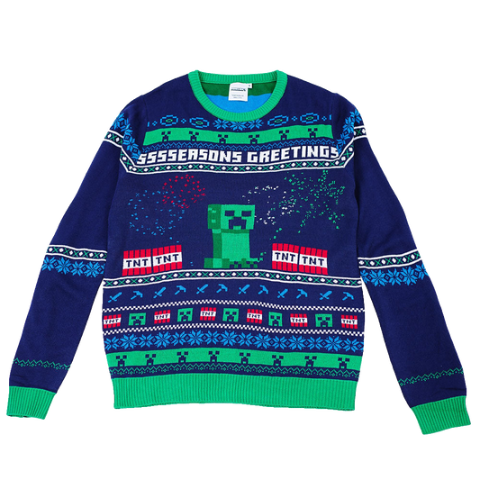 Seasons Greetings Creeper Ugly Holiday Sweater – Moonbestprint